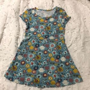 Blue, floral,girls dress